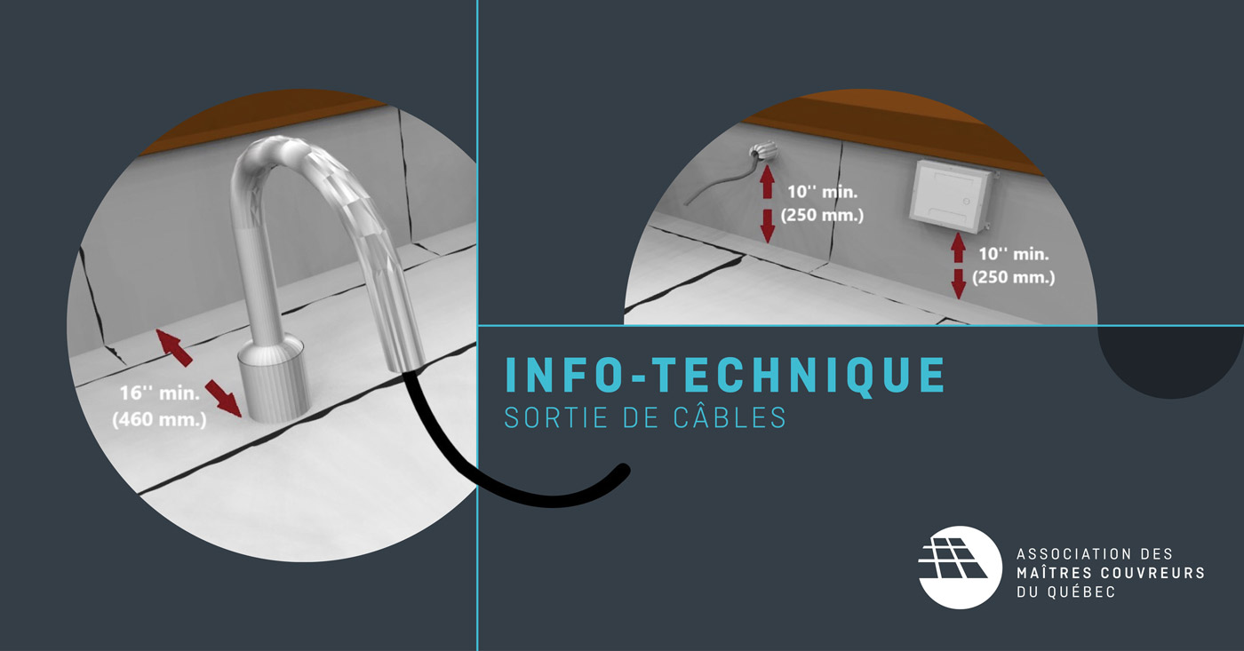 Sortie de cable info-technique