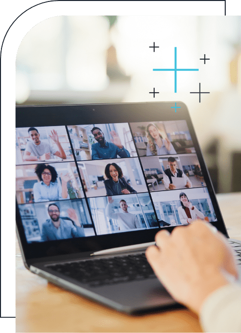 Visionnement d'un webinaire sur ordinateur portable